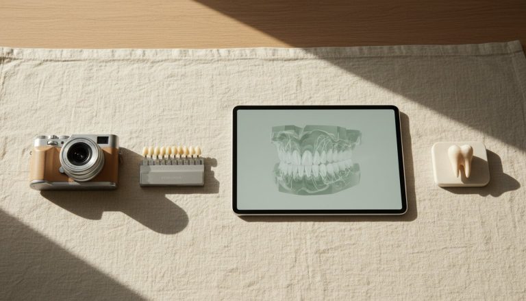 Cámara, escáner y modelo digital para evaluar los dientes antes de colocar carillas